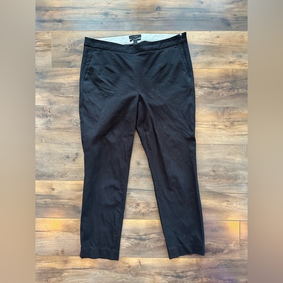J.Crew Martie Slim Fit Ankle Pants - Black - Size 10 - Picture 2 of 6